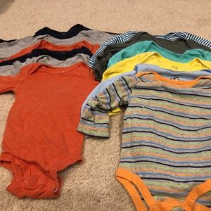 Bundle of twelve 12-Month Long Sleeve Onesies